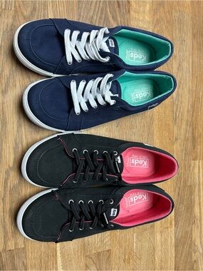 Keds Women’s Canvas Sneakers in Navy & Black sz 7